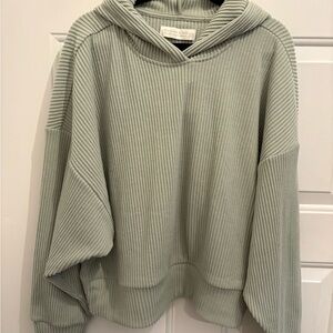 Abercrombie & Fitch Sage Ribbed Cowl Neck Sweater